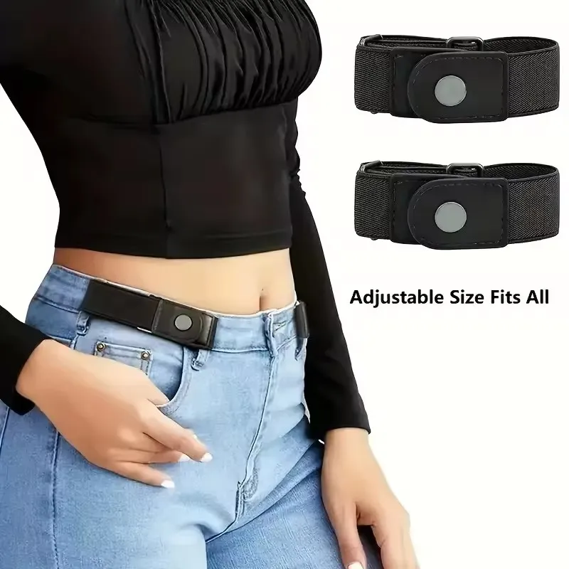 2pcs set No Buckle Elastic Belt For Women Men Unisex Stretch Belt For Pants Jeans Casual Buckle Free Adjustable Invisible Belts 2pcs set No Buckle Elastic Belt For Women Men Unisex Stretch Belt For Pants Jeans Casual Buckle Free Adjustable Invisible Belts