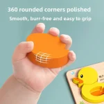 Montessori Cartoon 3D Wooden Puzzle Animal Traffic Jigsaw Toys for Kids Early Learning Educational Cognitive Game Children Gifts 4