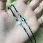 2pcs Natural Moonstone Obsidian Bracelets Couple Minimalist Bracelet Handmade Cute Black White Cat Bracelet Party Jewelry Gifts 3