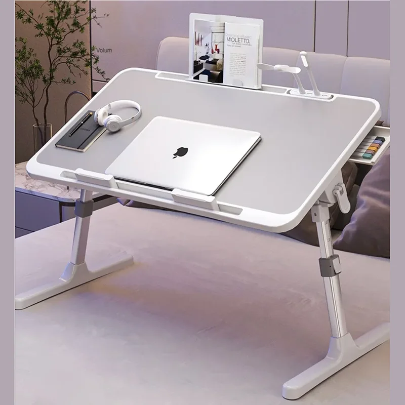 Lift Foldable Laptop Table for Bed Stand Lap Lazy Learning Desk Student Computer Desk for Working Read with Radiator Drawer Lift Foldable Laptop Table for Bed Stand Lap Lazy Learning Desk Student Computer Desk for Working Read with Radiator Drawer