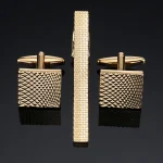 a set High quality brass enamel necktie clip cufflink suit men's business dress accessories French shirt cufflink  tie clip set 6