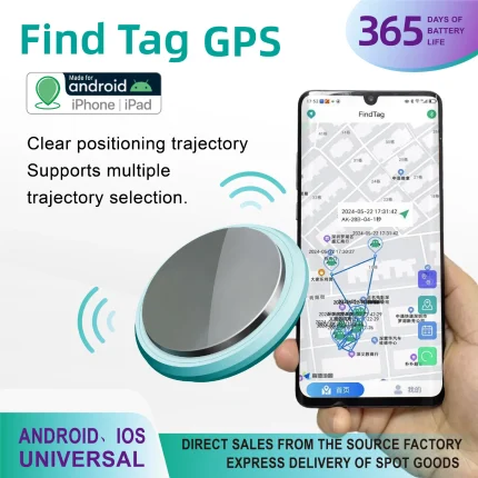 Smart Airtag Bluetooth GPS Tracker Work with Android&iOS System Air Tag Tracker Mini Locator Pet Key Finder
