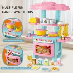 Play House Kitchen Toy Set Simulation Mini Cooking Tableware Play House Toy 3