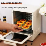 Large Capacity Electric Air Fryers Toaster Oven mechanical Household Kitchen 360°Baking Convection Oven Deep Fryer Oil free 12L 2