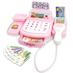 Simulation Shopping Cash House Toys Electronic Game Lighting And Sound Effects Supermarket Cashier Toys 6