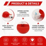 5-20Pcs Automatic Chicken Duck Drinking Cup Drinker Larger Chicken Feeder Plastic Poultry Farm Water Dispenser Quail Supply 3