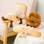 New Cartoon Egg Stuffed Toy Expression Food Bread Toast Series Breakfast Doll Fun Decoration Pillow Baby Comfort Doll Xmas Gifts 6