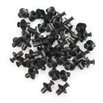 8mm Plastic Rivets Fasteners Screw Car Bumper Fender Black Rivet Car Fastener Clips for Toyota Focus Kia Nissan Yamaha 6