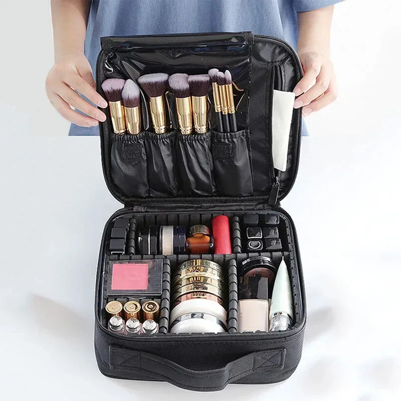 New arrival women's travel waterproof makeup bag Professional Embroidery Beauty Tool Storage Box Portable Makeup Case New arrival women's travel waterproof makeup bag Professional Embroidery Beauty Tool Storage Box Portable Makeup Case