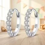 Elegant Silver Stud Earrings for Women, A Versatile and Dainty Single Pair for Everyday Luxury, Timeless Fine Jewelry 5