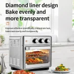 Smart air fryer oven 26L 13L Large Capacity Electric Air Fryers Visible Window Household Kitchen Deep Fryer without Oil EU 220V 2