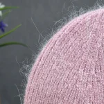 Cllikko New Angora fur winter hat For Women children fox fur pompom hats Beanies Big size Bonnet Female Soft Warm Skullies hat 6