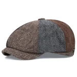 Men Casual Peaky Blinders hat Spring Autumn Retro Beret Hats Wild Casual Hats Unisex Wild Octagonal Cap girl Newsboy English hat 6