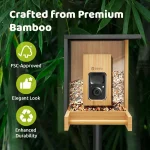Smart Bird Feeder with Camera, Solar Powered, 2K HD Live Stream, AI Recognition for Bird-Watching & Learning 2