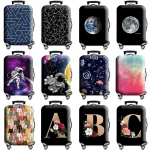 Luggage Cover Stretch Fabric Suitcase Protector Baggage Dust Case Cover Suitable for18-32 Inch Suitcase Case Travel Organizer