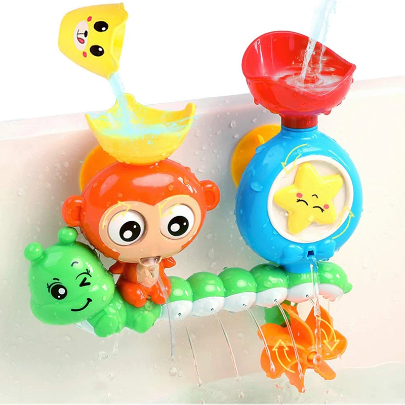 Baby Bath Toy Wall Sunction Cup Track Water Games Children Bathroom Monkey Caterpilla Bath Shower Toy for Kids Birthday Gifts Baby Bath Toy Wall Sunction Cup Track Water Games Children Bathroom Monkey Caterpilla Bath Shower Toy for Kids Birthday Gifts