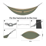 300X200CM Double Person Outdoor Garden Camping Hammock Lightweight Parachute Nylon Travel Hiking Swing Hang Sleeping Bed 6