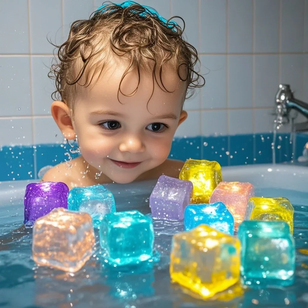 6/12PCS Baby Bath Bathtub LED Light Up Toys Colorful Waterproof Glowing Bath Toys for Boys Girls Infant Birthday Xmas Gift 6/12PCS Baby Bath Bathtub LED Light Up Toys Colorful Waterproof Glowing Bath Toys for Boys Girls Infant Birthday Xmas Gift
