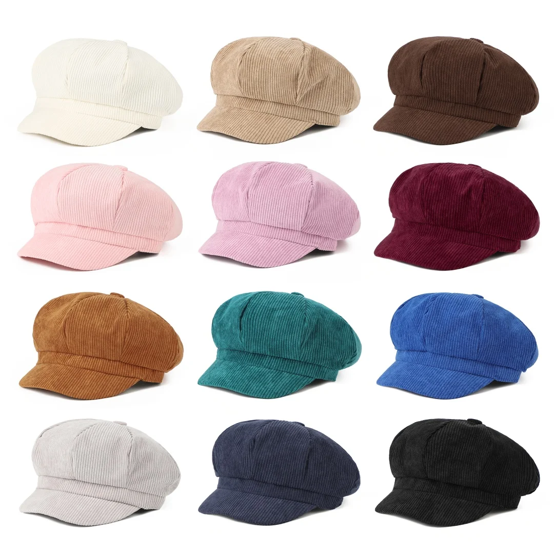 Newsboy Cap Beret Women Vintage Beret Painter Hat Winter Hats For Women Men Octagonal Caps Female Bone Solid Color Casual Newsboy Cap Beret Women Vintage Beret Painter Hat Winter Hats For Women Men Octagonal Caps Female Bone Solid Color Casual