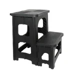 Folding 2 Step Thickened Plastic Step Stool Ladder Portable Heavy Duty Non Slip Household Kitchen Garage Car Wash Furniture 5
