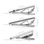 Wed Tie Clips For Men Short Pin Tie Wedding Guests Gifts With Box Tie Clipper To Man Shirt Black Man Cufflinks Fashion Jewelry 3