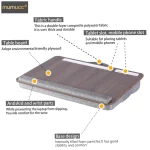 MUMUCC Student Dormitory Writing Desk Laptop Computer Desk Office Furniture Bed Table Folding Table Soft Bottom Cushion Table 4