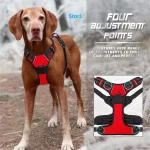 No Pull Dog Harness Front Clip Heavy Duty Reflective Easy Control Handle for Large Dog Walking 3