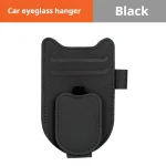 Magnetic Car Sunglasses Holder Sun Visor Glasses Clip PU Eyeglasses Hanger Portable Ticket Card Clip Auto Accessories 6