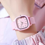 Fashion Square Women Quartz Watch Casual Silicone Band Ladies Wristwatch for Girls Clock Reloj Mujer 2