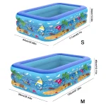 Summer Baby Inflatable Swimming Pool 120cm Large Framed Pools Garden Kids Baby Bath Bathtub Outdoor Indoor Water Game Party Toys 6