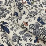 Pastoral Freshness Flowers and Plants 100% Cotton 40S Like Liberty Fabric Printed For Sewing Cloth Dress Skirt Kids  Poplin DlY 5