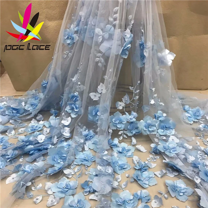 White 3D Beads Lace Fabric 2026 High Quality Mesh Embroidery Applique 3D Flower Tulle Nigerian Lace Fabrics For Bridal LY1355 White 3D Beads Lace Fabric 2026 High Quality Mesh Embroidery Applique 3D Flower Tulle Nigerian Lace Fabrics For Bridal LY1355