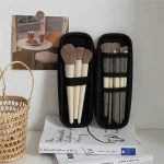 Black Cosmetic Storage Bags Waterproof Double Zipper Makeup Brushes Case Women Bag Portable Travel Brush Holder Pen case Box 3