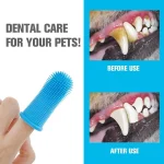 Dog Super Soft  pet Finger Toothbrush Teeth Cleaning Breath Care Nontoxic Silicone Tooth Brush Cat dog toothbrush pet products 3