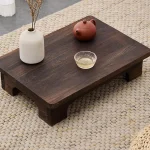 Wood Low Tea Table Coffee Table Tatami Table For Balcony Living Room Sitting On The Floor Compact Window Sill Table 4