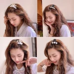Simulated Pearl Hair Claws for Women Korean Acrylic Hair Clips Girls Large Size Barrette Shark Clip Fashion Hair Accessories 4
