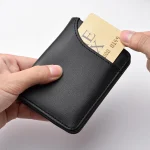Men's Wallet Vertical Multi Card Small Wallet Driver's License Youth Mini Student Change Bag Card Bag 5
