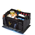 Car Backup Storage Box, Folding Large Car Cargo Box Camping Car Storage Box Multi functional Folding Organizing Box