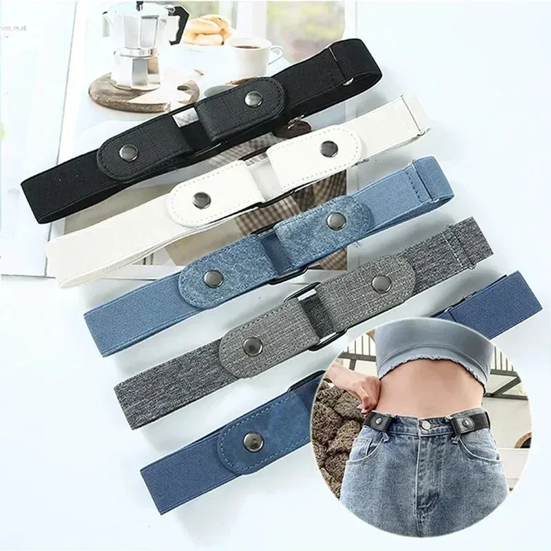 Canvas Adjustable Elastic Waist Band Invisible Belt Buckle-Free Belts for Women Men Jean Pants Dress No Buckle Easy To Wear Canvas Adjustable Elastic Waist Band Invisible Belt Buckle-Free Belts for Women Men Jean Pants Dress No Buckle Easy To Wear