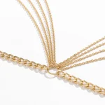IngeSight.Z Punk Multi-layer Tassel Hip High Waist Chain For Women Gold Color Metal Chain Waistband Party Dress Belts Accessorie 6