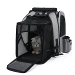 Cat Carrier Backpacks Expandable Cat Backpack with Shade Cover, Breathable Mesh Pet Carrier Backpack Bag for Travel Hiking Campi 5