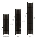 Bar Furniture Nordic Iron Storage Wine Rack Wall-mounted Wine Cabinets with Light Home Display Rack Multi-layer Bookshelf N 6