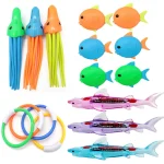 Swimming Diving Toys Children's Fish Dolphin Buoy Pool Treasure Hunt Diving Water Diamond Kids Water Game Toys Set Reusable Gift 3