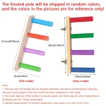 4/6/8 Step Bird Climbing Ladder Parrot Toy Ladder Bird Interaction Fun Climbing Toys Wooden Exercise Rack 2