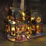 2014 New DIY Big Doll House Wooden Case Miniature Furniture Dollhouse Toys for Children Birthday Gifts 3