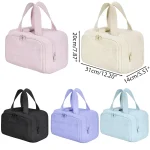 Large Capacity Cosmetic Bag Female Travel Wash Handbag Bathroom Partition Shower Makeup Pouch Waterproof Toiletries Organizer 2