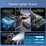 NEW Jump Starter Power Bank 6000A Portable Car Battery Starter For 12V Car Emergency Booster Starter Starting Device 4