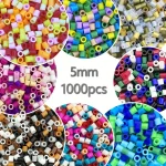 1000pcs/pack 5MM Fuse Beads REFILL PACK DIY Handmade Accessories for Kids DIY Intelligence Educational Toys Craft Puzzles 2