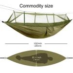 Portable Outdoor Camping Leisure Double Mosquito Net Hammocks  Garden Travel Tourist Nature Hike Sleeping Hanging Hammock Swing 2