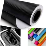 15x127cm Car 3D Carbon Fiber Roll Film Stickers DIY Vinyl Film Auto Interior Styling Carbon Fiber Decorative Decals 4
